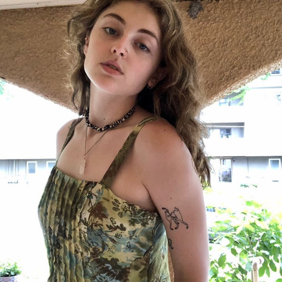 y2k long green dress!!! - Picture 2 of 3